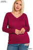Bella Buttersoft V-Neck Top-110 Long Sleeves- Simply Simpson's Boutique is a Women's Online Fashion Boutique Located in Jupiter, Florida