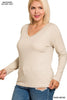 Bella Buttersoft V-Neck Top-110 Long Sleeves- Simply Simpson's Boutique is a Women's Online Fashion Boutique Located in Jupiter, Florida