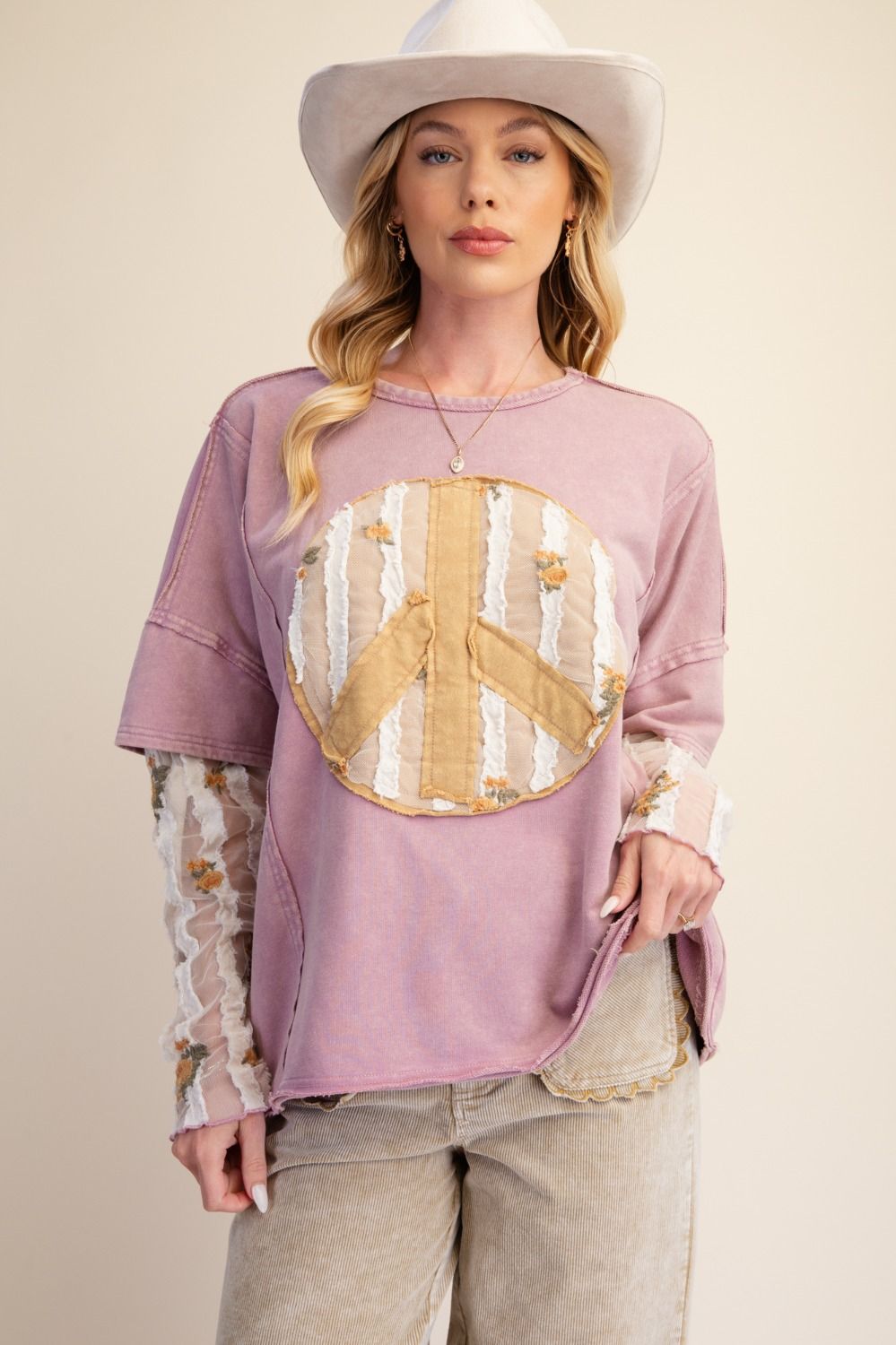 Mauve Boho Bliss Layered Top-110 Long Sleeves- Simply Simpson's Boutique is a Women's Online Fashion Boutique Located in Jupiter, Florida