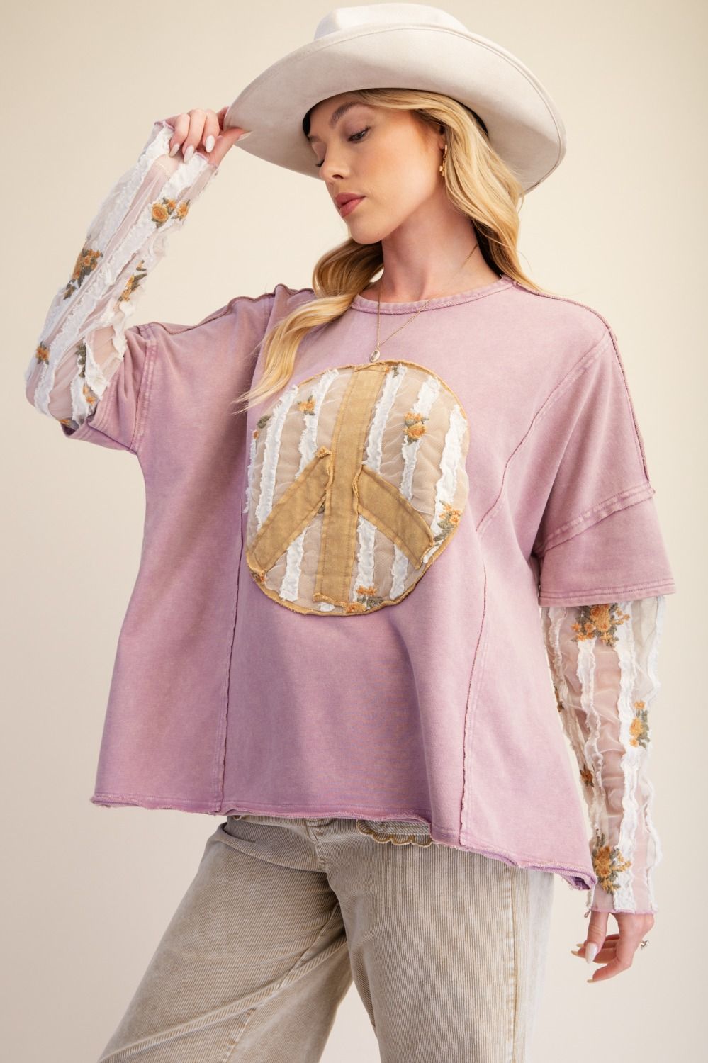 Mauve Boho Bliss Layered Top-110 Long Sleeves- Simply Simpson's Boutique is a Women's Online Fashion Boutique Located in Jupiter, Florida