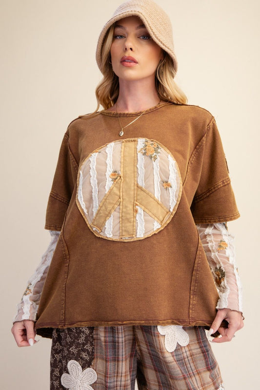 Mocha Boho Bliss Layered Top-110 Long Sleeves- Simply Simpson's Boutique is a Women's Online Fashion Boutique Located in Jupiter, Florida