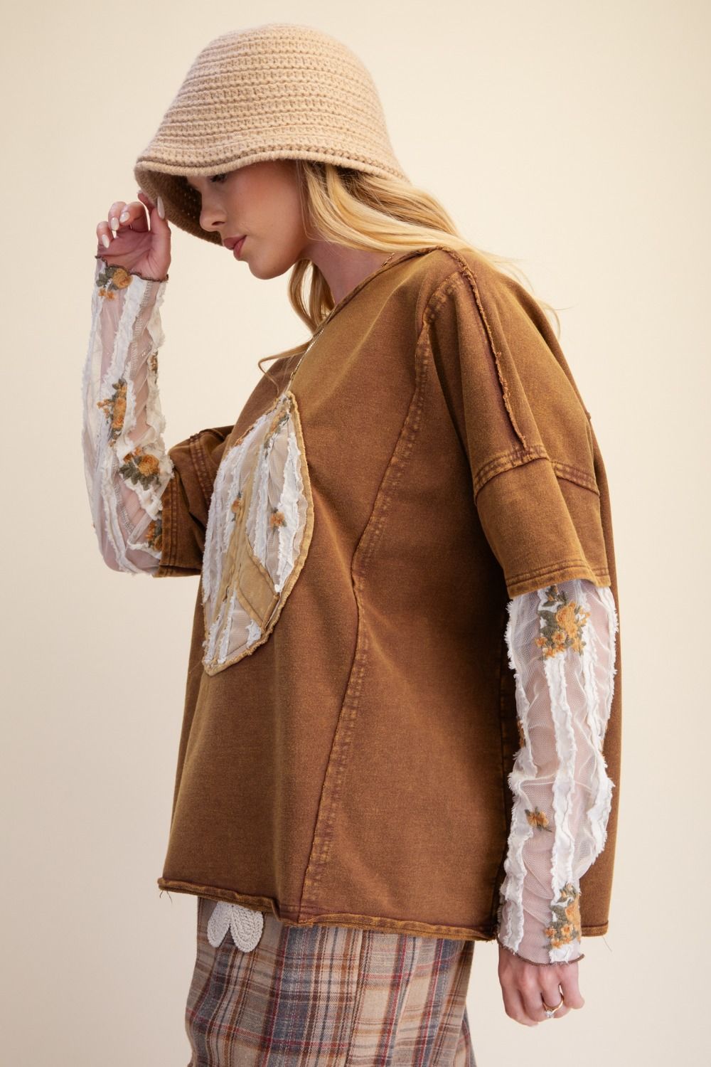 Mocha Boho Bliss Layered Top-110 Long Sleeves- Simply Simpson's Boutique is a Women's Online Fashion Boutique Located in Jupiter, Florida