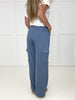 Risen Blue Cozy Cargo Lounge Pants-210 Other Bottoms- Simply Simpson's Boutique is a Women's Online Fashion Boutique Located in Jupiter, Florida