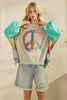 Colorful Soul Peace Pullover-160 Sweatshirts- Simply Simpson's Boutique is a Women's Online Fashion Boutique Located in Jupiter, Florida