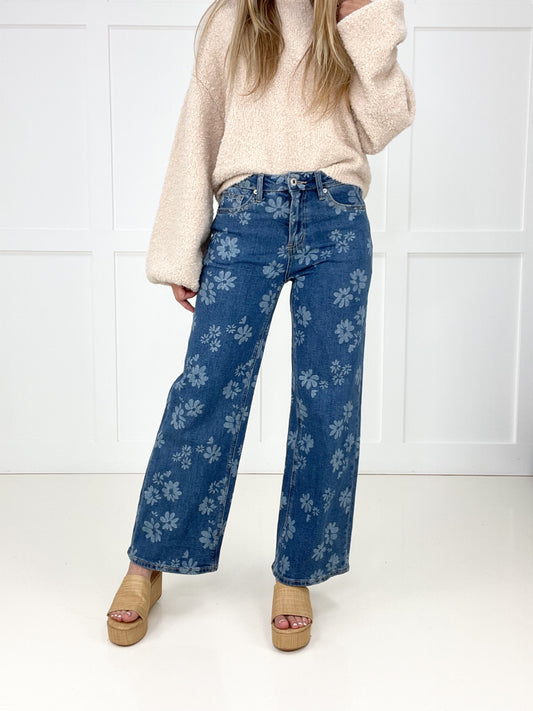 Mica Daisy Days Jeans-200 Jeans- Simply Simpson's Boutique is a Women's Online Fashion Boutique Located in Jupiter, Florida