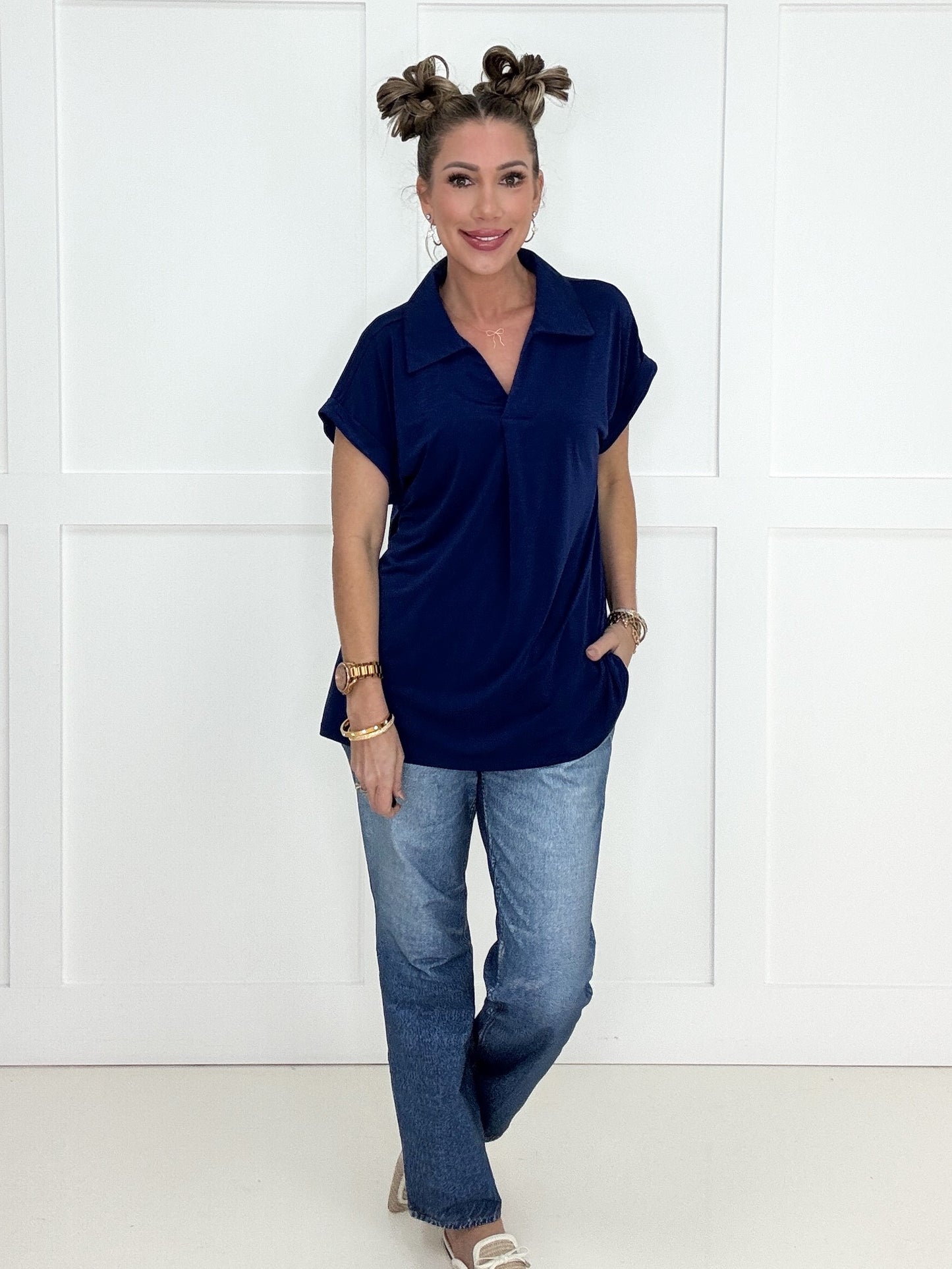 Dear Scarlett Short Sleeve Lizzy-100 Short Sleeves- Simply Simpson's Boutique is a Women's Online Fashion Boutique Located in Jupiter, Florida