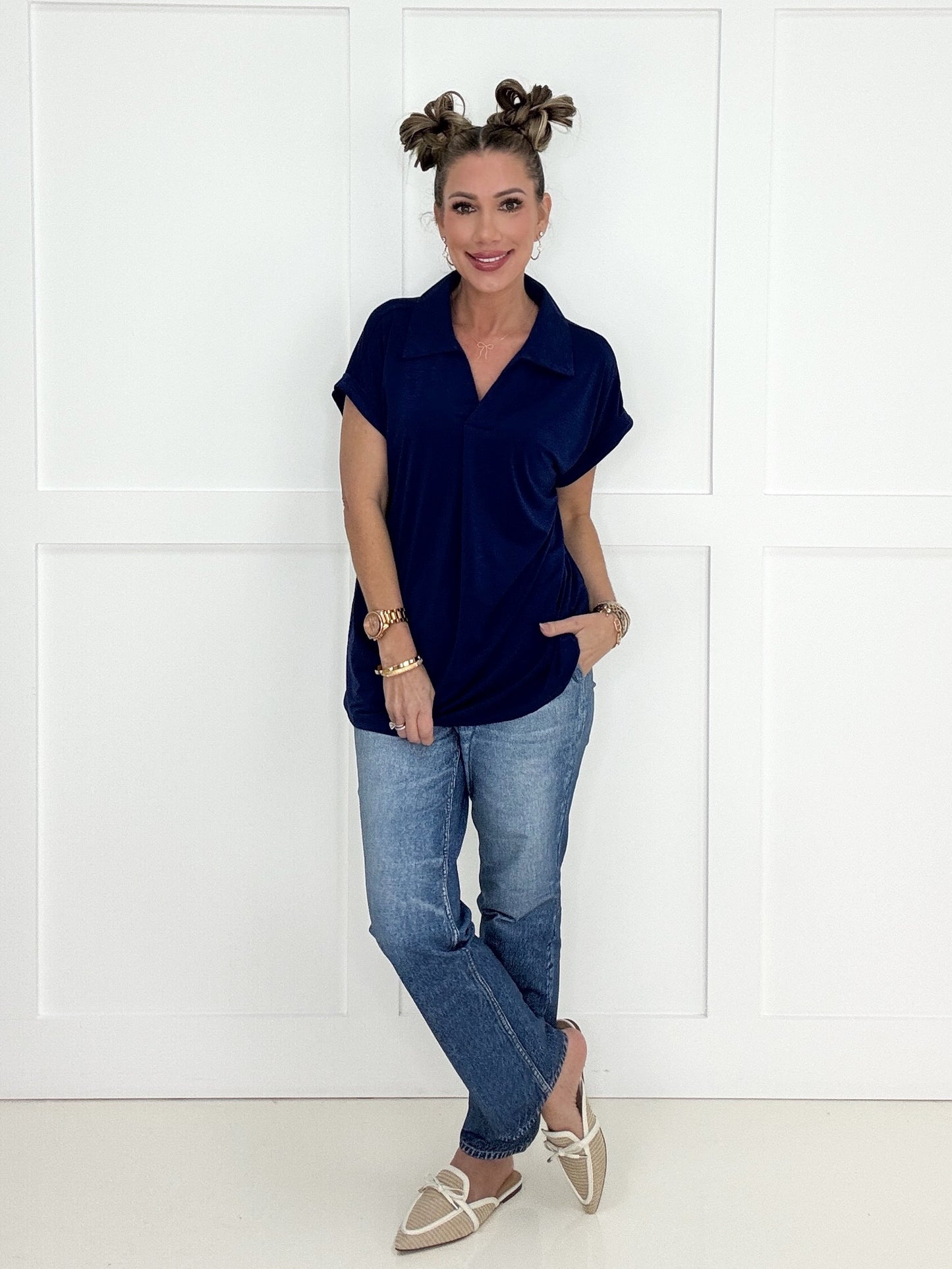 Dear Scarlett Short Sleeve Lizzy-100 Short Sleeves- Simply Simpson's Boutique is a Women's Online Fashion Boutique Located in Jupiter, Florida