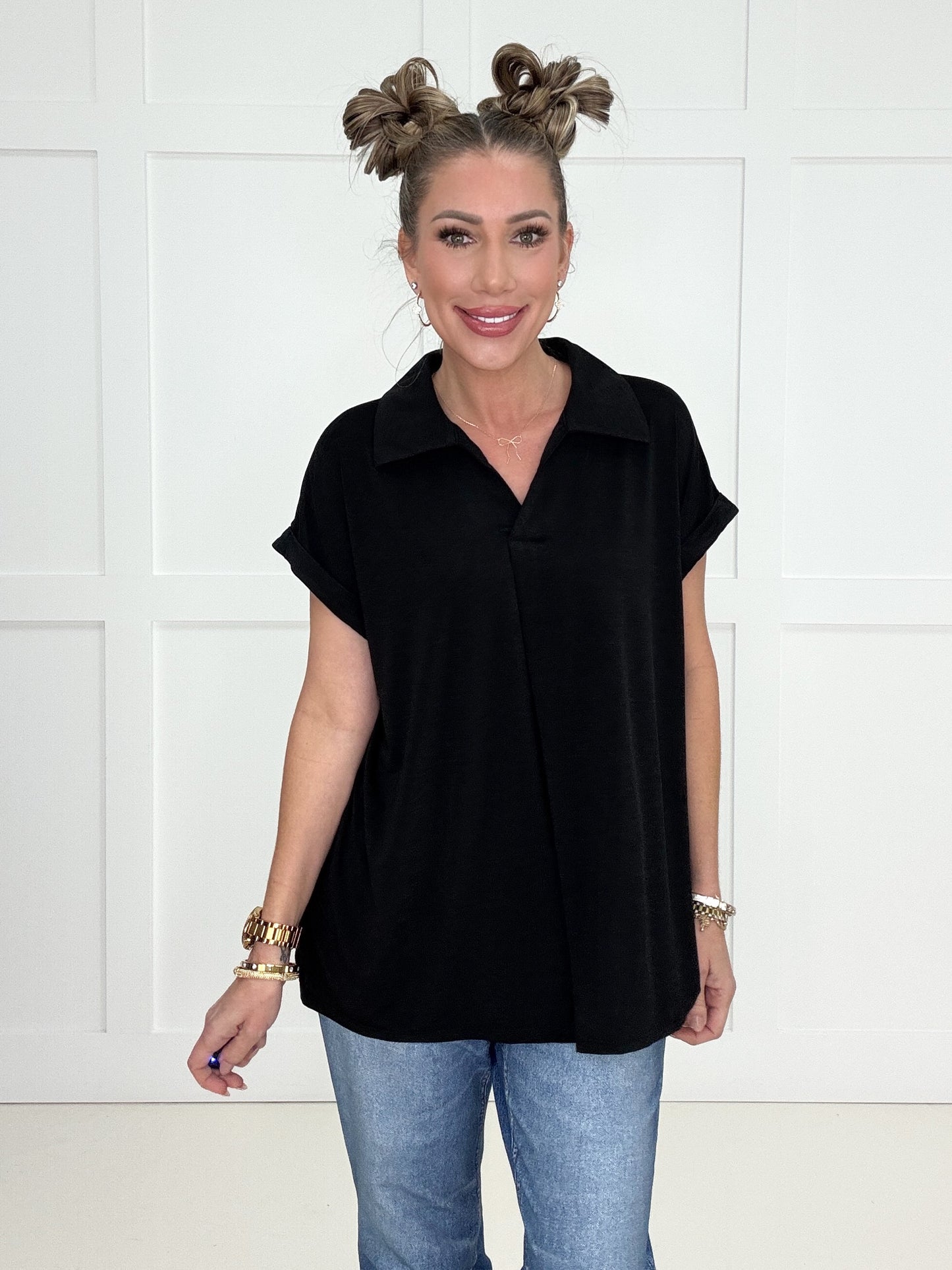Dear Scarlett Short Sleeve Lizzy-100 Short Sleeves- Simply Simpson's Boutique is a Women's Online Fashion Boutique Located in Jupiter, Florida