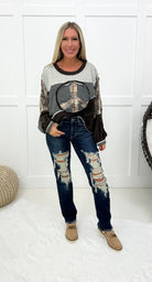 Judy Blue Mid Rise Heavy Distressed Straight Leg Jeans-200 Jeans- Simply Simpson's Boutique is a Women's Online Fashion Boutique Located in Jupiter, Florida