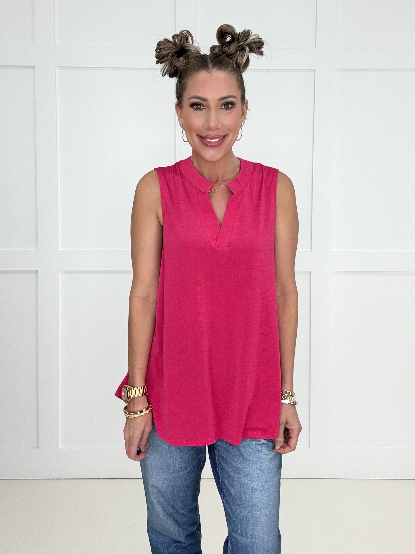 Dear Scarlett Sleeveless Lizzy-120 Sleeveless- Simply Simpson's Boutique is a Women's Online Fashion Boutique Located in Jupiter, Florida