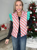 Candy Stripe Puffer Vest-180 Outerwear- Simply Simpson's Boutique is a Women's Online Fashion Boutique Located in Jupiter, Florida