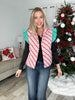 Candy Stripe Puffer Vest-180 Outerwear- Simply Simpson's Boutique is a Women's Online Fashion Boutique Located in Jupiter, Florida