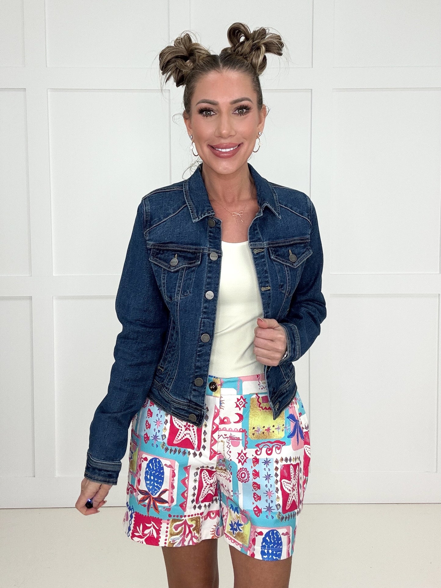 Risen Classic Denim Jacket-180 Outerwear/Jackets- Simply Simpson's Boutique is a Women's Online Fashion Boutique Located in Jupiter, Florida