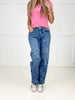 Risen Secret Garden Straight Leg Jeans-200 Jeans- Simply Simpson's Boutique is a Women's Online Fashion Boutique Located in Jupiter, Florida