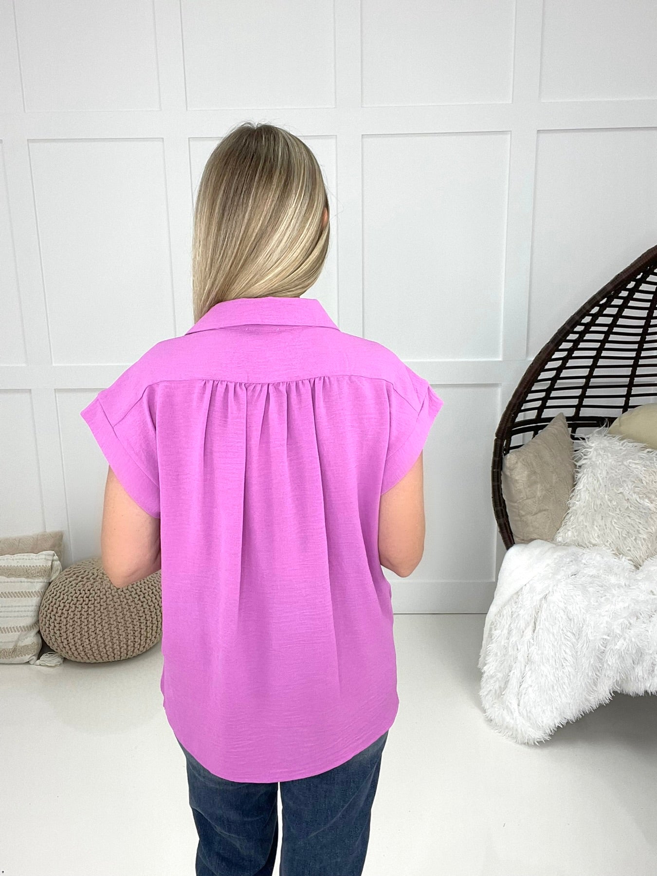 Park Vibes Blouse-100 Short Sleeves- Simply Simpson's Boutique is a Women's Online Fashion Boutique Located in Jupiter, Florida