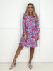 Dear Scarlett Pretty Passion 3/4 Sleeve Dress-240 Dresses- Simply Simpson's Boutique is a Women's Online Fashion Boutique Located in Jupiter, Florida