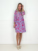Dear Scarlett Pretty Passion 3/4 Sleeve Dress-240 Dresses- Simply Simpson's Boutique is a Women's Online Fashion Boutique Located in Jupiter, Florida