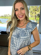 Denim Delight Sleeveless Top-120 Sleeveless- Simply Simpson's Boutique is a Women's Online Fashion Boutique Located in Jupiter, Florida