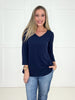 Dear Scarlett Basic V-Neck Top-100 Short Sleeves- Simply Simpson's Boutique is a Women's Online Fashion Boutique Located in Jupiter, Florida