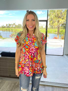 Dear Scarlett Groovy Baby Short Sleeve Lizzy-100 Short Sleeves- Simply Simpson's Boutique is a Women's Online Fashion Boutique Located in Jupiter, Florida