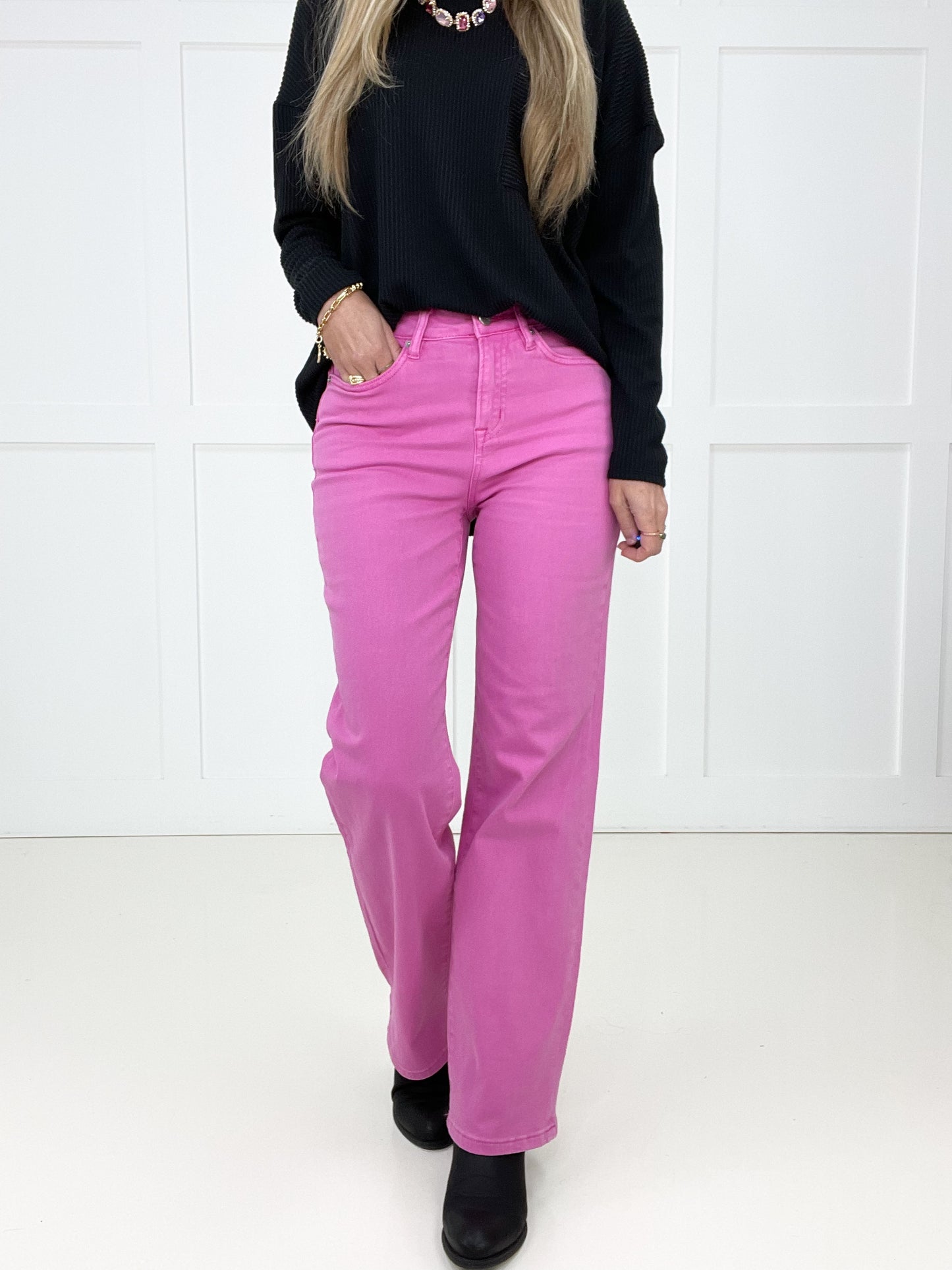 Mica Bubblegum Bliss Jeans-200 Jeans- Simply Simpson's Boutique is a Women's Online Fashion Boutique Located in Jupiter, Florida