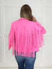 Deluxe Fringe Pink Suede Jacket-180 Outerwear/Jackets- Simply Simpson's Boutique is a Women's Online Fashion Boutique Located in Jupiter, Florida