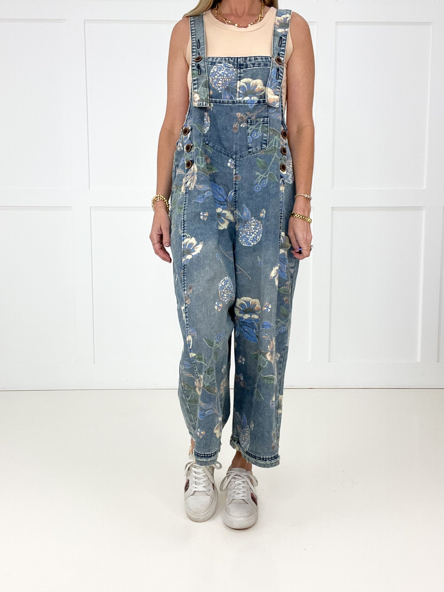 Botanical Blues Overalls