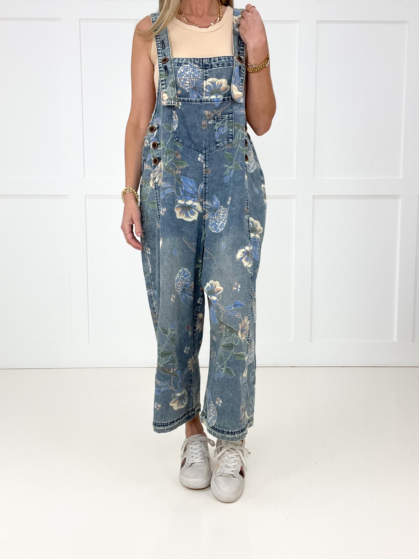 Botanical Blues Overalls
