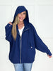 Dear Scarlett Navy Sea Breeze Jacket-180 Outerwear/Jackets- Simply Simpson's Boutique is a Women's Online Fashion Boutique Located in Jupiter, Florida