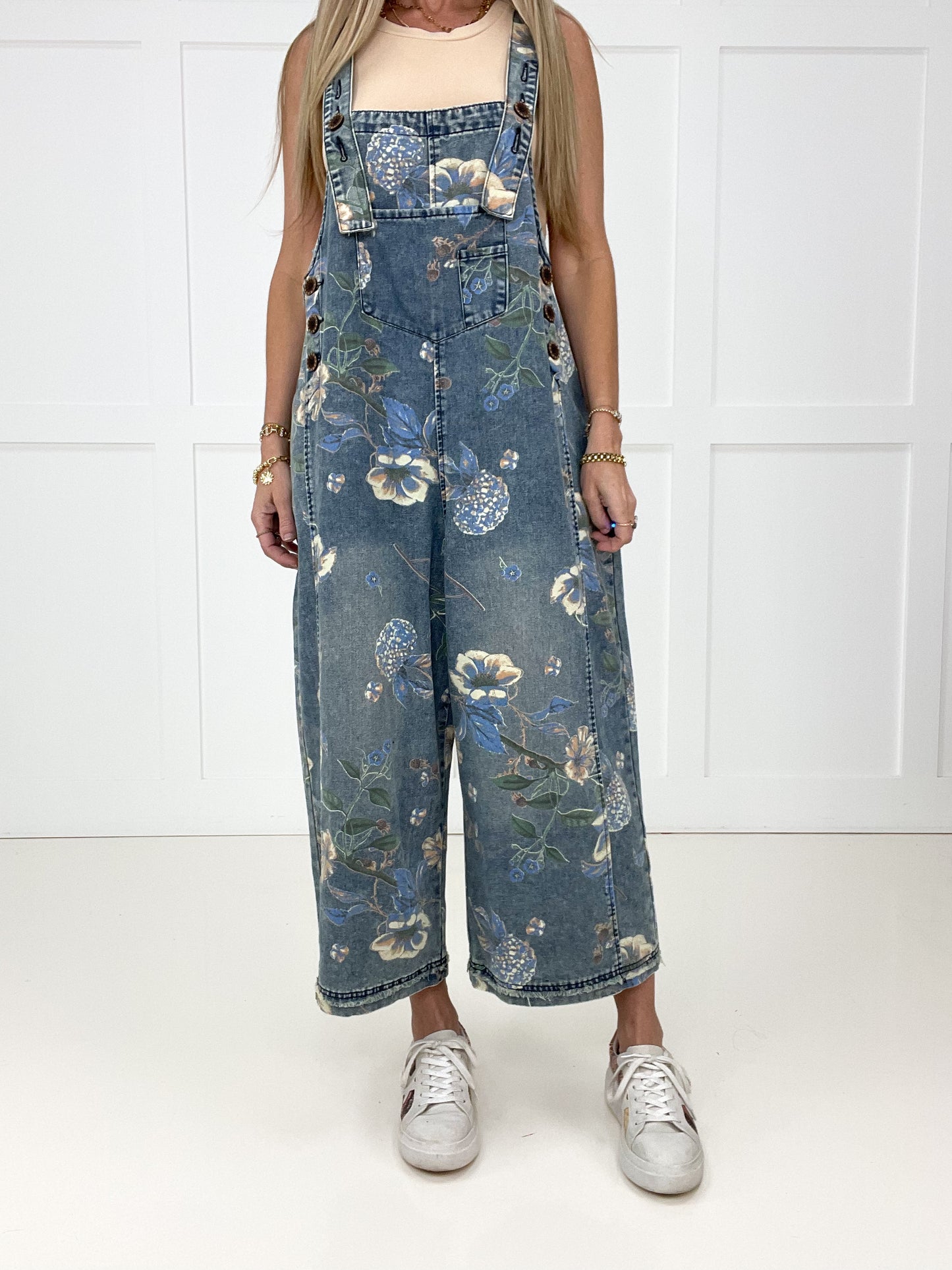 Botanical Blues Overalls
