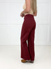Burgundy Polished Perspective Wide Leg Pants-210 Other Bottoms- Simply Simpson's Boutique is a Women's Online Fashion Boutique Located in Jupiter, Florida