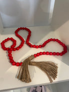 Red Beaded Garland- Simply Simpson's Boutique is a Women's Online Fashion Boutique Located in Jupiter, Florida