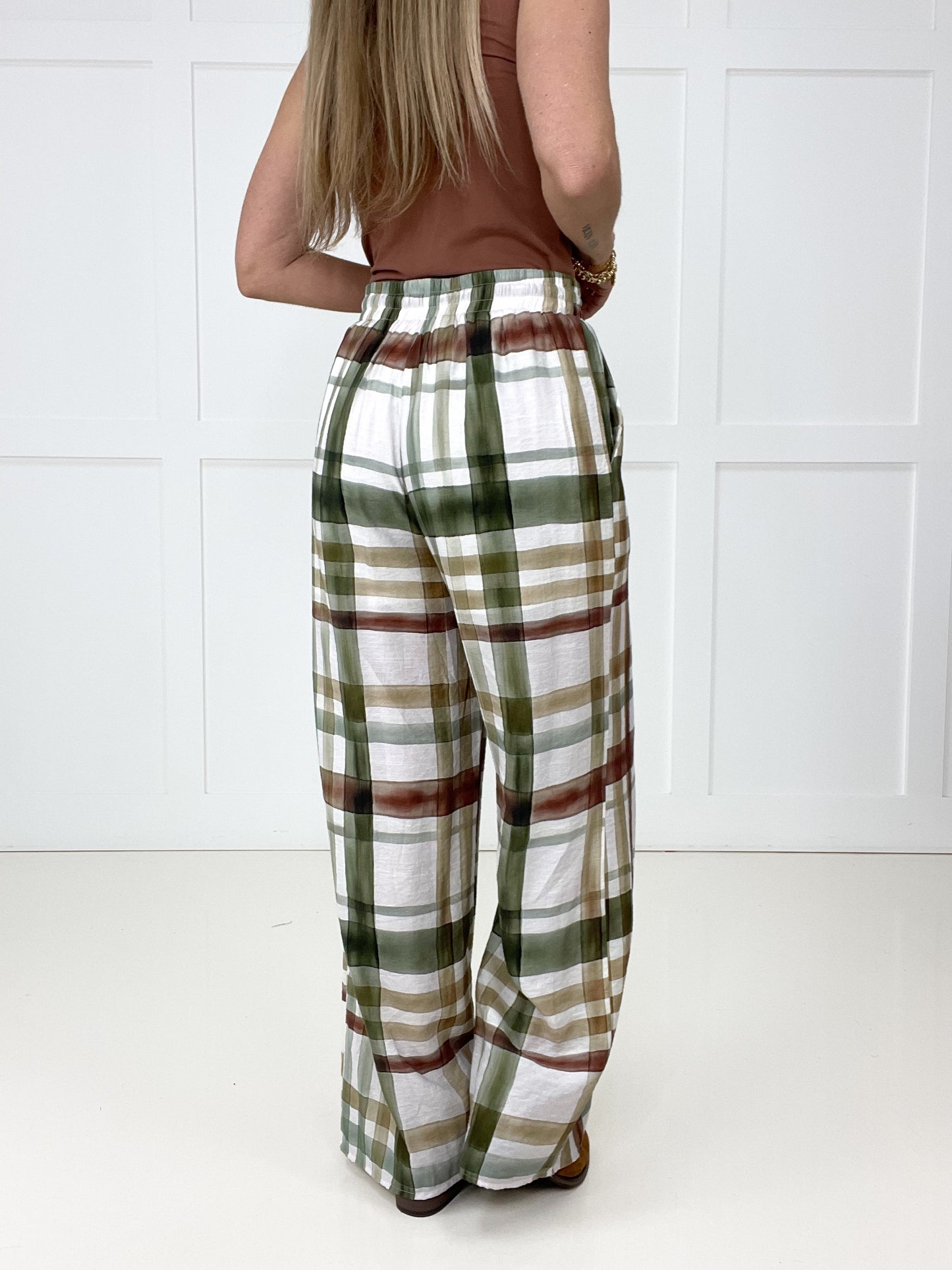 Plaid About You Wide Leg Pants-210 Other Bottoms- Simply Simpson's Boutique is a Women's Online Fashion Boutique Located in Jupiter, Florida