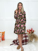 Dear Scarlett Olive Floral Lizzy Dress-240 Dresses- Simply Simpson's Boutique is a Women's Online Fashion Boutique Located in Jupiter, Florida