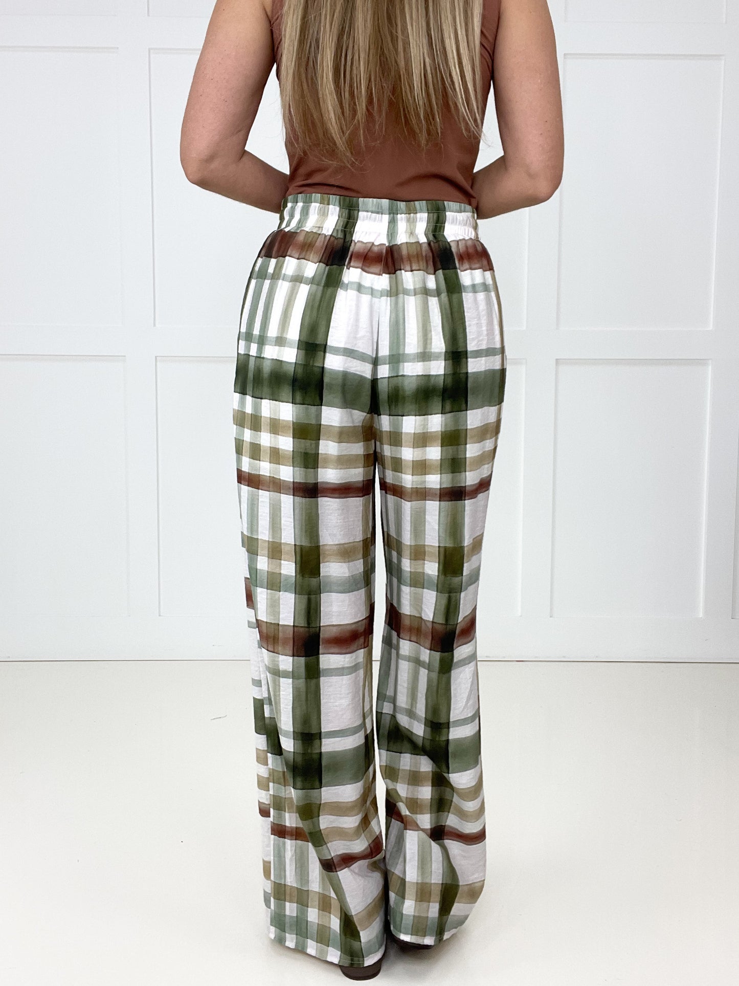 Plaid About You Wide Leg Pants-210 Other Bottoms- Simply Simpson's Boutique is a Women's Online Fashion Boutique Located in Jupiter, Florida