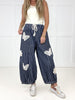 Free Spirit Butterfly Barrel Pants-210 Other Bottoms- Simply Simpson's Boutique is a Women's Online Fashion Boutique Located in Jupiter, Florida
