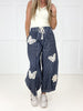 Free Spirit Butterfly Barrel Pants-210 Other Bottoms- Simply Simpson's Boutique is a Women's Online Fashion Boutique Located in Jupiter, Florida