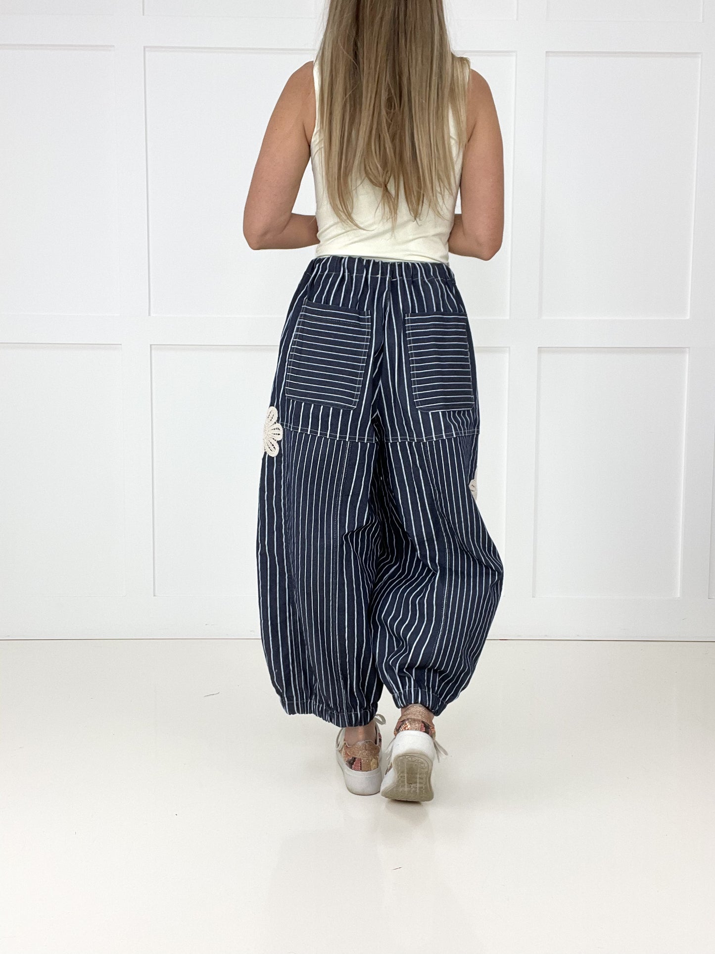 Free Spirit Butterfly Barrel Pants-210 Other Bottoms- Simply Simpson's Boutique is a Women's Online Fashion Boutique Located in Jupiter, Florida
