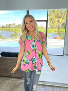 Dear Scarlett Dancing Days Short Sleeve Lizzy-100 Short Sleeves- Simply Simpson's Boutique is a Women's Online Fashion Boutique Located in Jupiter, Florida