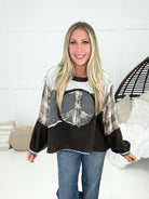 Pol Give Me Peace Long Sleeve Top-110 Long Sleeves- Simply Simpson's Boutique is a Women's Online Fashion Boutique Located in Jupiter, Florida