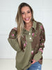 Olive Orchard Patchwork Top-110 Long Sleeves- Simply Simpson's Boutique is a Women's Online Fashion Boutique Located in Jupiter, Florida