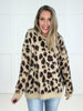 Taupe Fuzzy Leopard Sweater