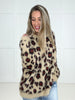 Taupe Fuzzy Leopard Sweater