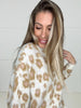 Ivory Fuzzy Leopard Sweater