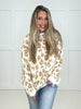 Ivory Fuzzy Leopard Sweater