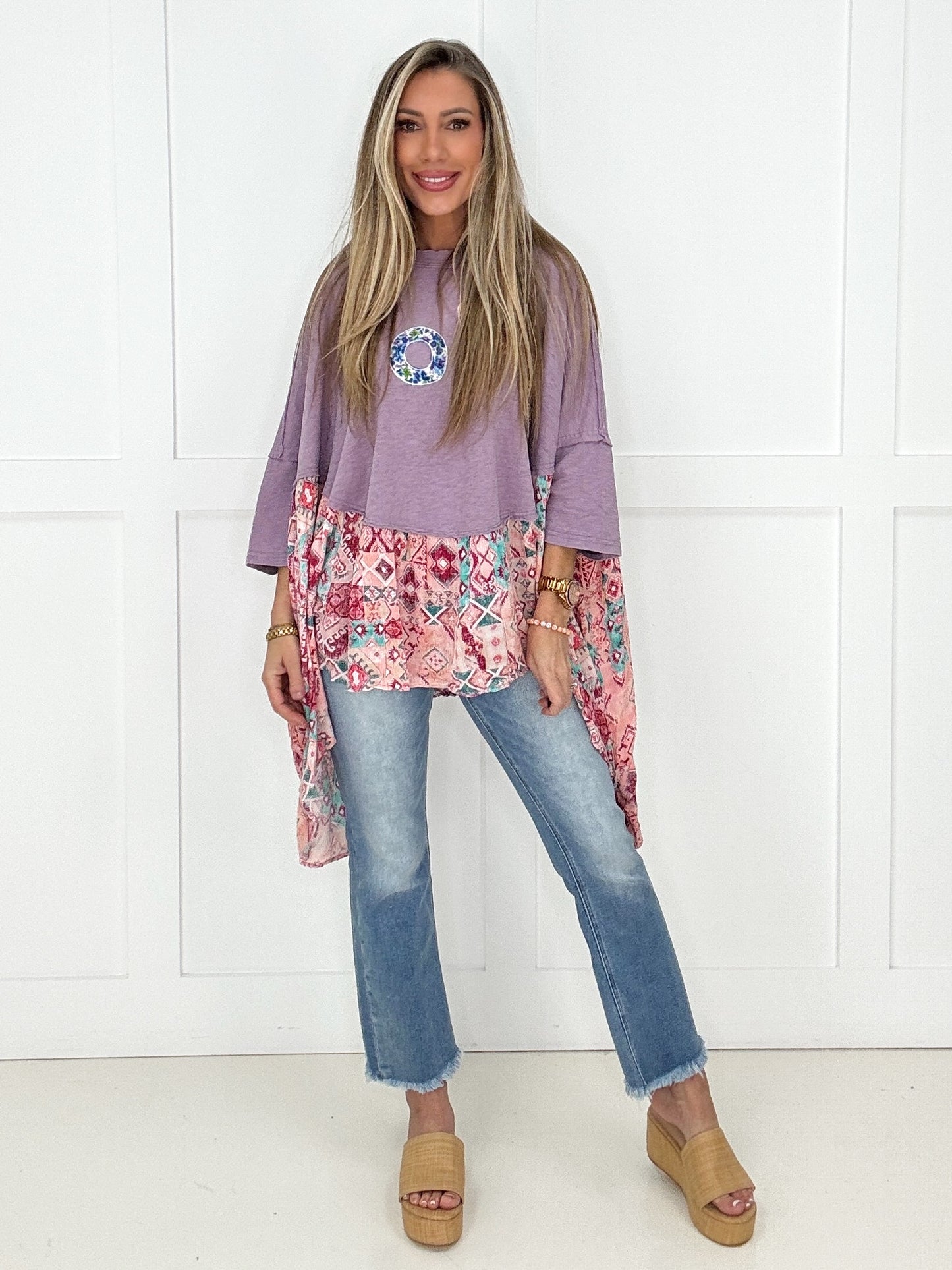 Love Letters Lavender Top-100 Short Sleeves- Simply Simpson's Boutique is a Women's Online Fashion Boutique Located in Jupiter, Florida