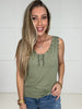 POL Olive Everyday Studded Tank-120 Sleeveless- Simply Simpson's Boutique is a Women's Online Fashion Boutique Located in Jupiter, Florida