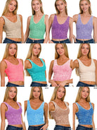 Taste the Rainbow Padded Tank-130 Cami's /Bralettes /Bodysuits- Simply Simpson's Boutique is a Women's Online Fashion Boutique Located in Jupiter, Florida