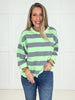 Grey/Mint Boardwalk Breeze Pullover-160 Sweatshirts- Simply Simpson's Boutique is a Women's Online Fashion Boutique Located in Jupiter, Florida