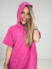 Pink Petal Pop Hoodie-100 Short Sleeves- Simply Simpson's Boutique is a Women's Online Fashion Boutique Located in Jupiter, Florida